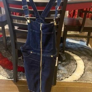 New with tags. Denim guess overall romper